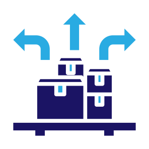 Distribution, Logistics, Distributed, Product, Delivery  icon