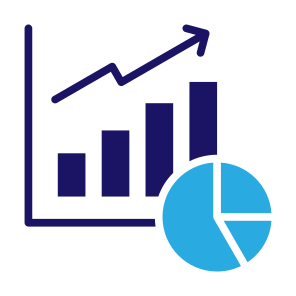 Statistics, Report, Pie Chart, Marketing, Business icon