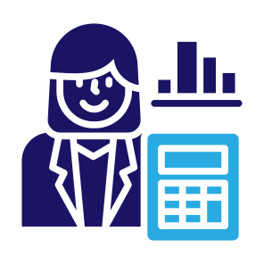 Accountant Woman, Accountant, Consultant, Professions And Jobs, Administrator, Woman icon