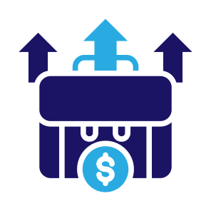 Improvement, Career, Business, Growth, Increase, Briefcase icon