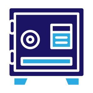 Safety Box, Bank, Savings, Security System, Safe Deposit, Deposit Box icon