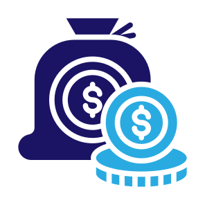 Finance, Coins, Money, Cash, Money Bag, Currency icon