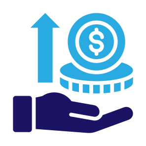 Monetize, Earn, Profit, Growth, Income, Investment icon