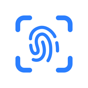 Fingerprint, Identification, Biometric, Scan, Security, Access, Password, Authentication, Sign, Lock icon