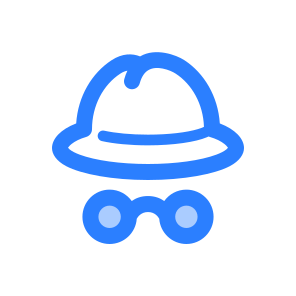 Incognito, Anonymous, Secret, Hacker, Spy, Isolated, Security, Hat, Detective, Private icon