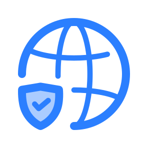 Internet Security, Network, Online, Protection, Privacy, Safe, Shield, Protect, Web, Connection icon