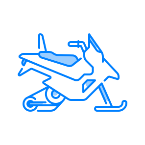 Snowmobile, Winter, Vehicle, Snow, Motor, Transport, Cold, Outdoor, Speed, Track, Adventure icon