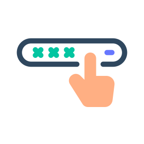 Code Pin, Password, Security, Access, Key, Hand, Lock, Safety, Protection, Keyboard icon