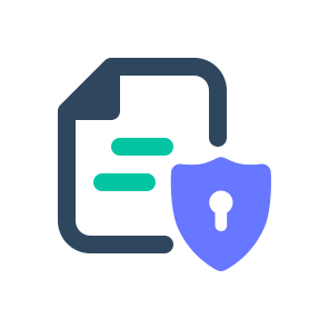 Document Protection, Security, Data, Privacy, Secure, Office, Shield, File, Safe, Lock icon