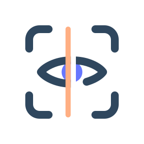 Eye Scan, Security, Iris, Digital, Biometric, Recognition, Identification, Authentication, Face, Identity icon