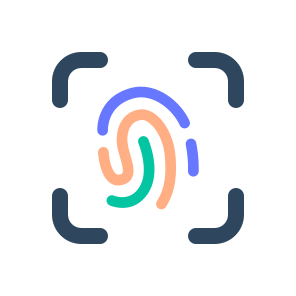 Fingerprint, Identification, Biometric, Scan, Security, Access, Password, Authentication, Sign, Lock icon