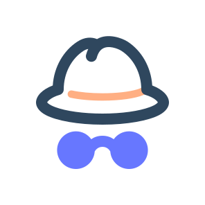 Incognito, Anonymous, Secret, Hacker, Spy, Isolated, Security, Hat, Detective, Private icon