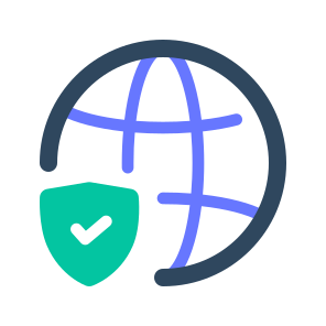 Internet Security, Network, Online, Protection, Privacy, Safe, Shield, Protect, Web, Connection icon
