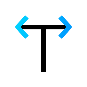 T Junction, Road Signs, Junction, Traffic Sign, Direction, Arrows icon