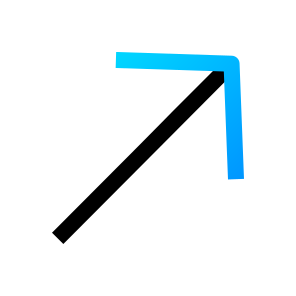 Up Right, Up, Top Right, Corner, Direction, Arrow icon