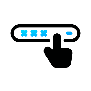 Code Pin, Password, Security, Access, Key, Hand, Lock, Safety, Protection, Keyboard icon