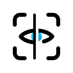 Eye Scan, Security, Iris, Digital, Biometric, Recognition, Identification, Authentication, Face, Identity icon