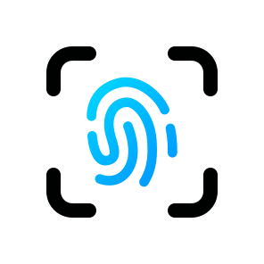 Fingerprint, Identification, Biometric, Scan, Security, Access, Password, Authentication, Sign, Lock icon