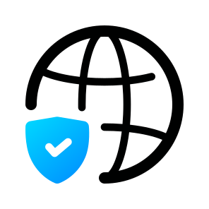 Internet Security, Network, Online, Protection, Privacy, Safe, Shield, Protect, Web, Connection icon