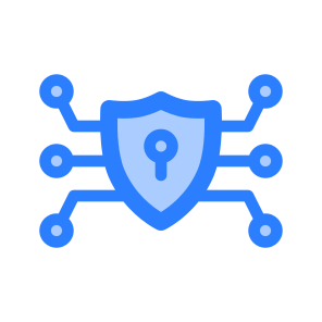 Cyber Security, Protection, Shield, Lock, Firewall, Encryption, Data, Privacy, Network, Safety icon