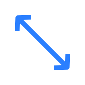 Resize, Diagonal Arrow, Double Arrow, Horizontal, Direction, Arrows icon