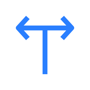 T Junction, Road Signs, Junction, Traffic Sign, Direction, Arrows icon