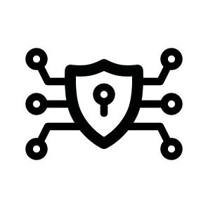 Cyber Security, Protection, Shield, Lock, Firewall, Encryption, Data, Privacy, Network, Safety icon