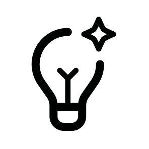 Idea, Lightbulb, Innovation, Creativity, Thinking, Solution, Concept, Imagination, Vision, Insight icon
