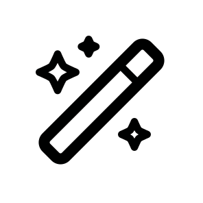 Magic Wand, Sparkle, Star, Fairy, Tool, Fantasy, Glow, Enchantment, Illusion, Shine icon