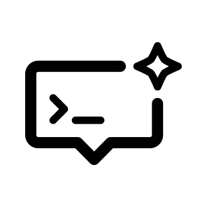 Prompt, Command, Input, Text, Ai, Generate, Query, Instruction, Request, Response icon