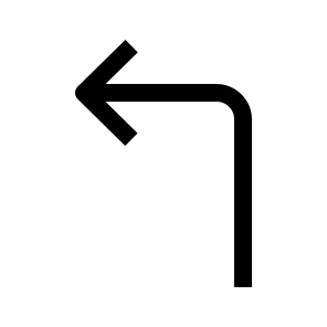Turn Left, Navigate, Turn, Direction, Left, Arrow icon