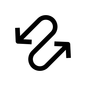 Zigzag, Zigzag Arrow, Road Sign, Arrow, Signaling, Direction icon
