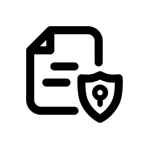 Document Protection, Security, Data, Privacy, Secure, Office, Shield, File, Safe, Lock icon