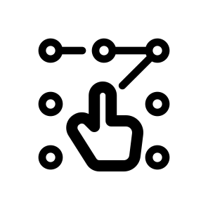 Pattern Lock, Screen, Lock, Phone, Security, Protection, Button, Authentication, Touchscreen, Pin icon