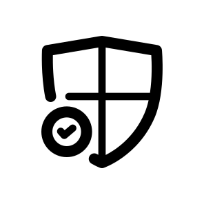 Shield, Security, Protection, Badge, Secure, Safe, Antivirus, Check, Insurance icon