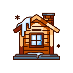 Cabin, Wood, Rustic, House, Forest, Nature, Winter, Shelter, Cottage, Architecture, Hut icon