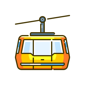 Cable Car, Gondola, Mountain, Transport, Winter, Cableway, Lift, Travel, Aerial, Tourism, Ski icon