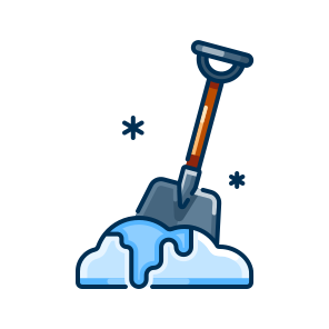 Shovel, Tool, Snow, Winter, Dig, Handle, Equipment, Cold, Outdoor, Cleanup, Blade icon