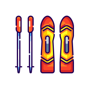 Ski, Winter, Sport, Snow, Skiing, Equipment, Cold, Mountain, Outdoor, Adventure, Alpine icon