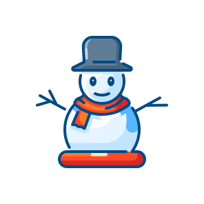 Snowman, Winter, Cold, Snow, Frozen, Holiday, Christmas, Ice, Cartoon, Cute, Character icon