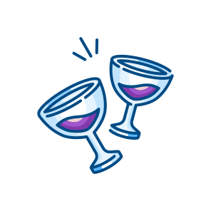 Wine, Drink, Alcohol, Glass, Beverage, Red, White, Bottle, Celebration, Tasting, Winery icon