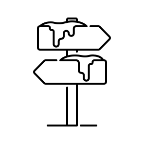 Directional Sign, Arrow, Guide, Navigation, Signpost, Path, Direction, Travel, Road, Pointer, Symbol icon