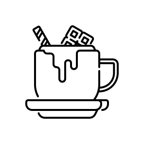 Hot Chocolate, Drink, Warm, Winter, Cozy, Cocoa, Beverage, Mug, Sweet, Comfort, Dessert icon