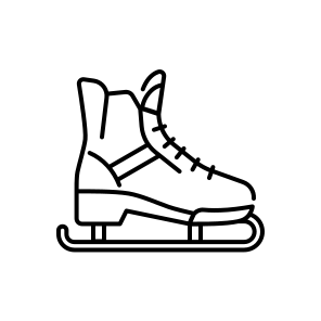 Ice Skate, Skate Shoes, Skating, Winter, Sport, Ice, Blade, Footwear, Cold, Rink, Recreation icon