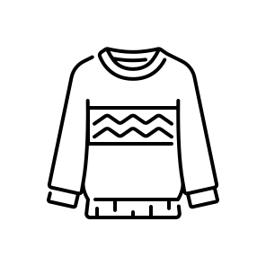 Sweater, Knit, Warm, Winter, Cozy, Wool, Clothing, Apparel, Fashion, Comfort, Garment icon