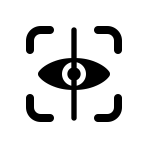 Eye Scan, Security, Iris, Digital, Biometric, Recognition, Identification, Authentication, Face, Identity icon