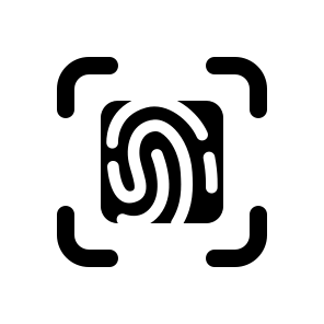 Fingerprint, Identification, Biometric, Scan, Security, Access, Password, Authentication, Sign, Lock icon