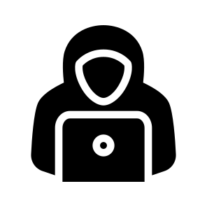 Hacker, Computer, Crime, Cyber, Virus, Malware, Laptop, Anonymous, Phishing, Ransomware icon