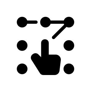 Pattern Lock, Screen, Lock, Phone, Security, Protection, Button, Authentication, Touchscreen, Pin icon