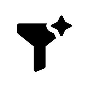 Filter, Funnel, Ai, Settings, Adjustment, Control, Analytics, Process, Diagram icon